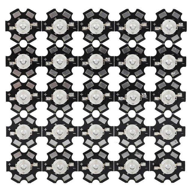 Pilipane 25 Stück Hochleistungs-LED-Perlen Blau 3W - Für DIY Beleuchtungsprojekte