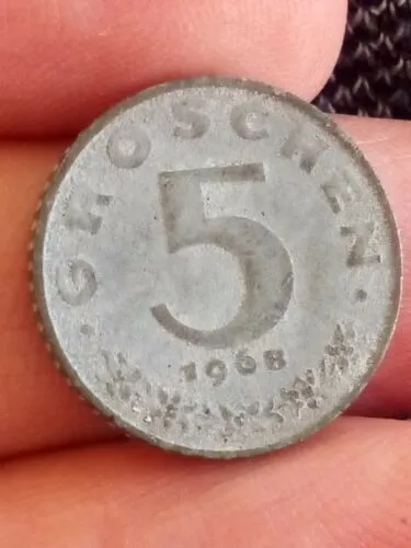 1968 / 5 GROSCHEN / AUSTRIA / OSTERREICH / COLLECTIBLE Kayihan coins -1