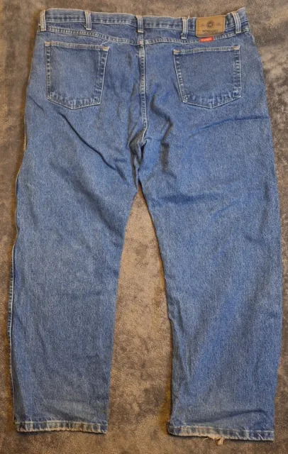 Wrangler Mens Regular Fit Straight Leg Jeans Size 44 x 29 Blue Denim 100% Cotton