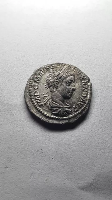 Under Macrinus *Rare Alexander Severus * Authentic Ancient Roman Silver Denarius 3