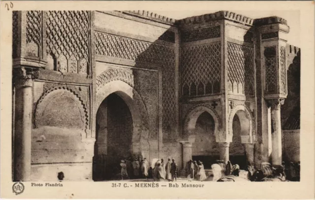CPA AK MAROC MEKNES BAB-Mansour Flanders (38012)
