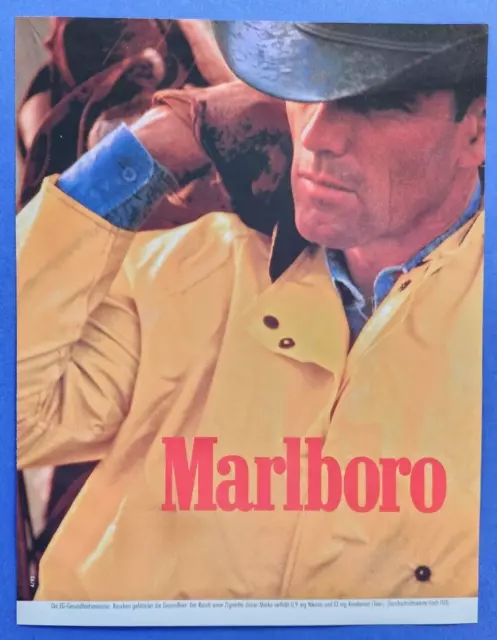 19. Marlboro Zigaretten Cowboy Werbeanzeige Werbung Reklame 1993