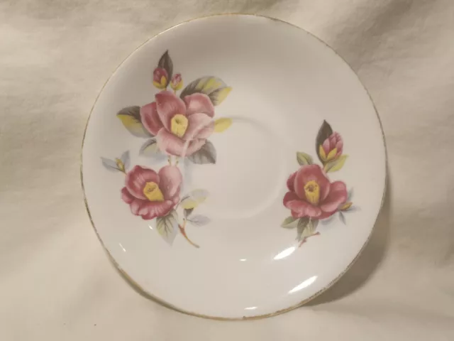 Elizabethan Fine Bone China Floral Decorated Saucer Made in England Replacement