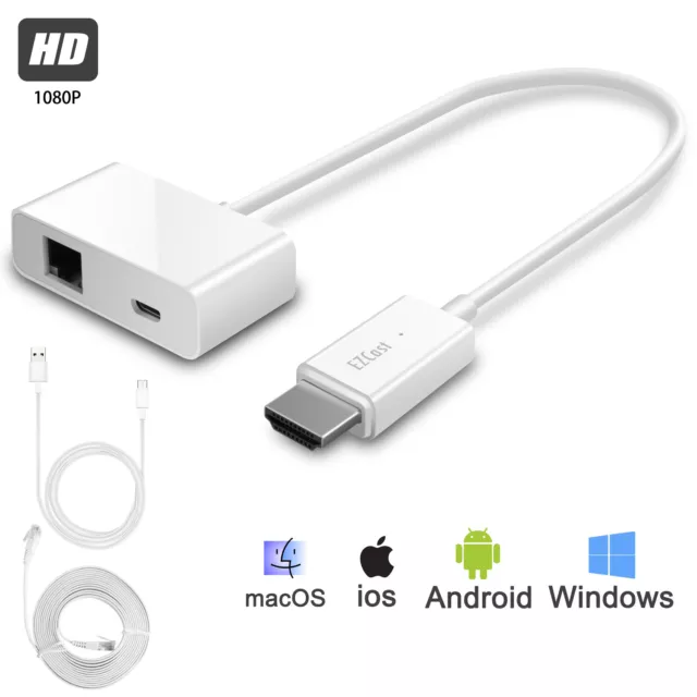 Wireless WiFi Display Dongle HDMI Adapter 4K 1080P Mirror Screen for Phone TV