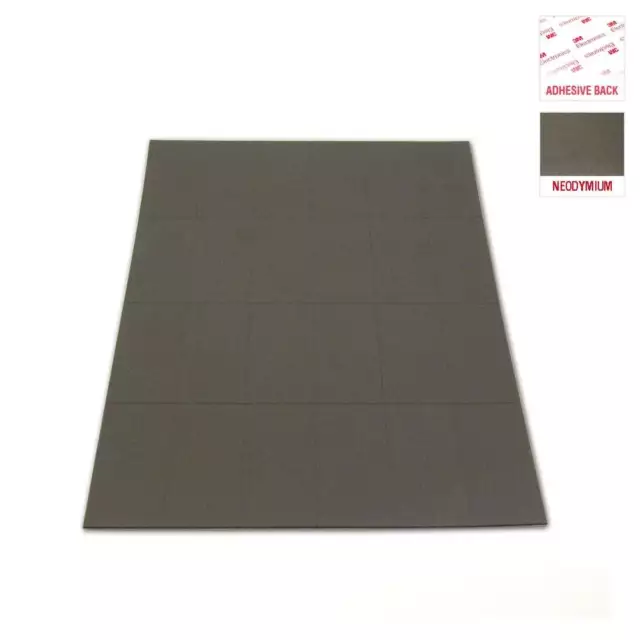 Neoflex A5 Flexible Neodymium 3M Self-Adhesive Magnetic Sheet (1 Sheet)