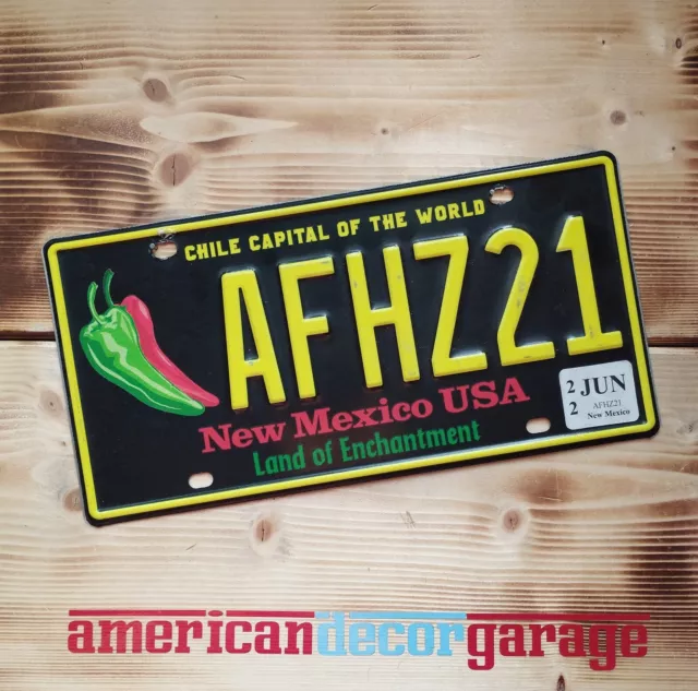 USA Nummernschild/Kennzeichen/license plate * New Mexico Chile Capital  *