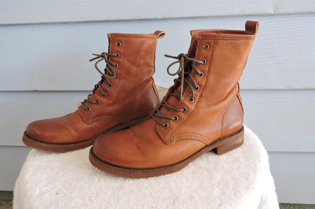 Frye veronica combat cognac cheap