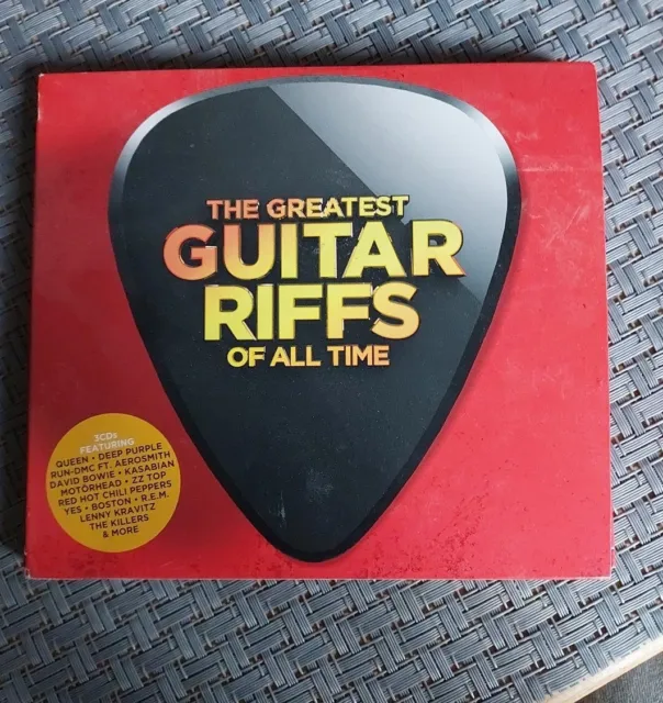 THE GREATEST GUITAR RIFFS OF ALL TIME - 3CD LENNY KRAVITZ T. REX Queen ....