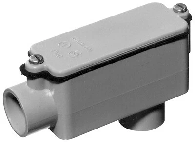 Raccordo di accesso in PVC, tipo LB, 2 pollici -E986J-CTN