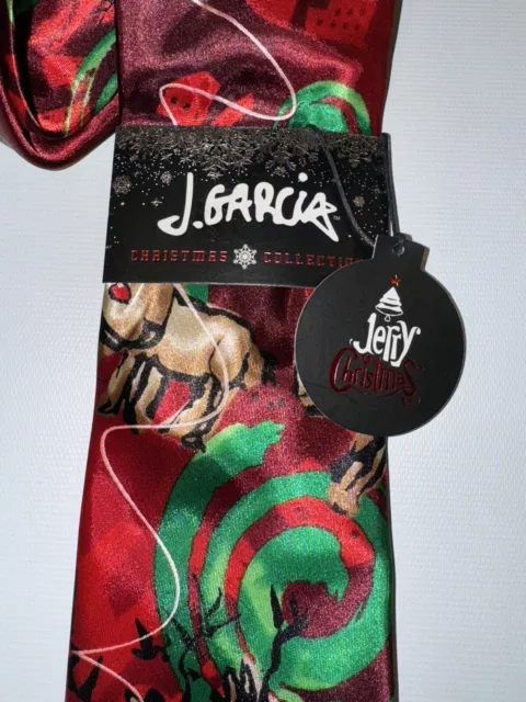 Jerry Garcia Christmas Reindeer Dracula Claus Collection Sixty Necktie Tie 3