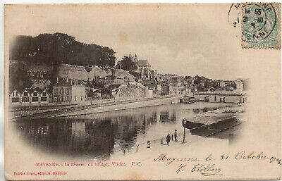 MAYENNE - Mayenne - CPA 53 - la riviere du haut du viaduc