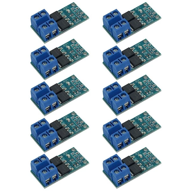 10 PCS DC 5V-36V 15A(Max 30A) 400W Dual High- MOSFET Trigger Switch Drive Moduh