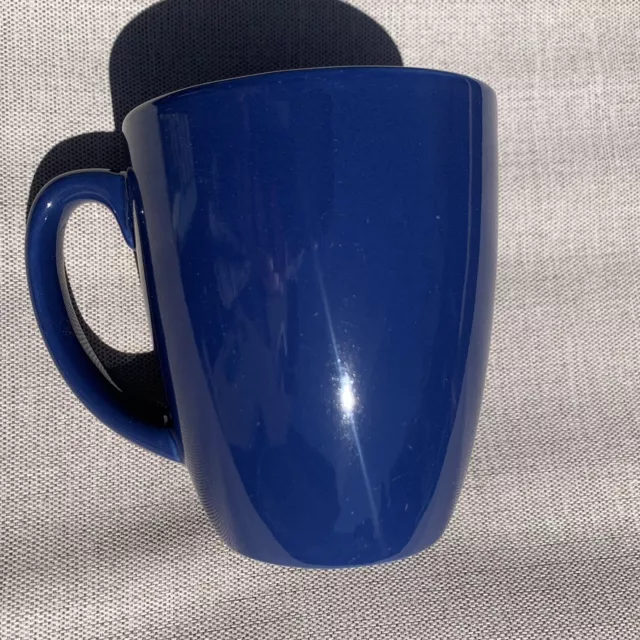 Corning Corelle Coordinates Dark Blue Stoneware Ceramic Mug Cup Mint Condition