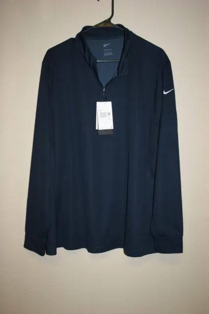 NWT Nike Golf Tour Performance Therma Fit Womens Navy Blue Full Zip Jacket 2X