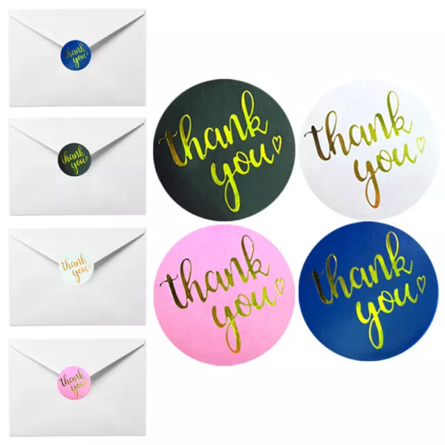 500Pcs/roll Thank You Stickers Self Adhesive Labels for Packaging Envelopes Gift