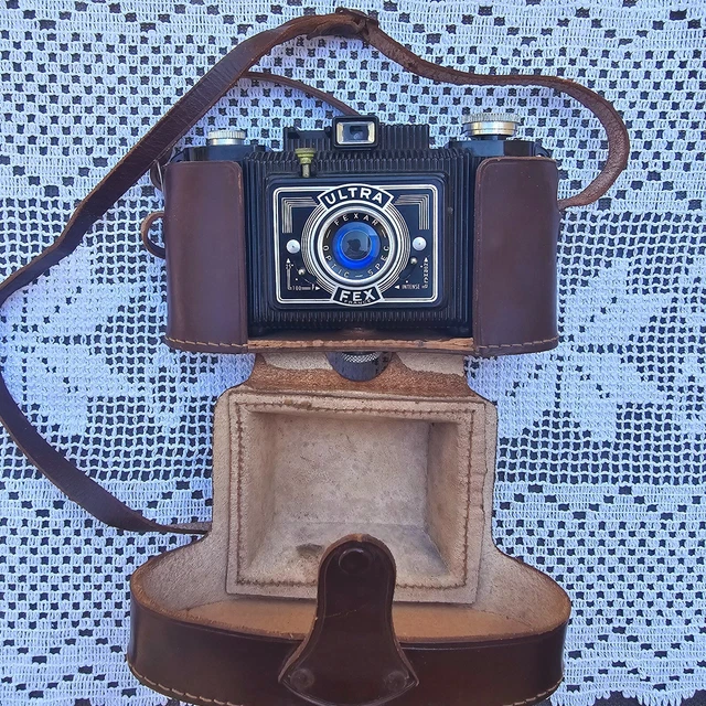 Appareil Photo Argentique Weber Fex Avec étui Cuir D'origine - Occasion Fonctionnel, Vintage, Modèle Ugo Lantz