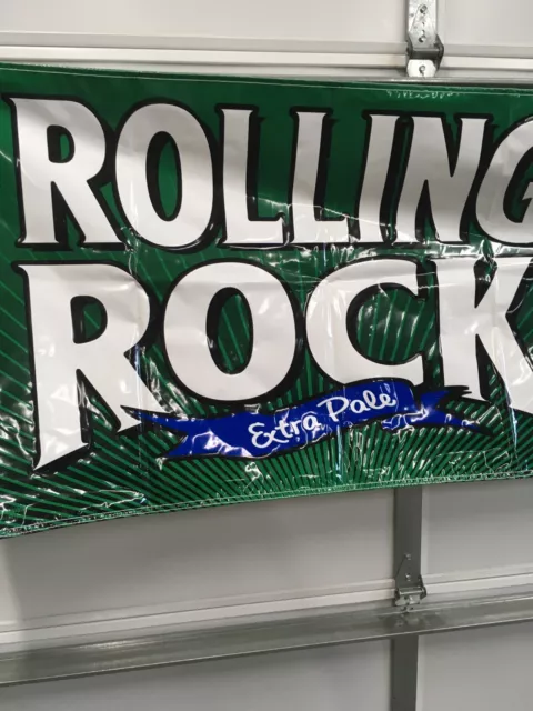 Rolling Rock Extra Pale Latrobe PA 10’ X 33” Bar Sign Advertising Outdoor Banner