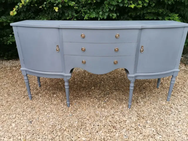 Lightly Distressed Vintage Sideboard By Strongbow Furniture In Tallanstown Grey