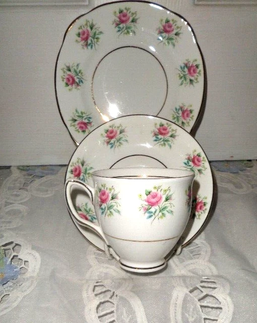 DUCHESS VINTAGE BONE China Tea Cup Saucer Trio Tea Rooms £5.99