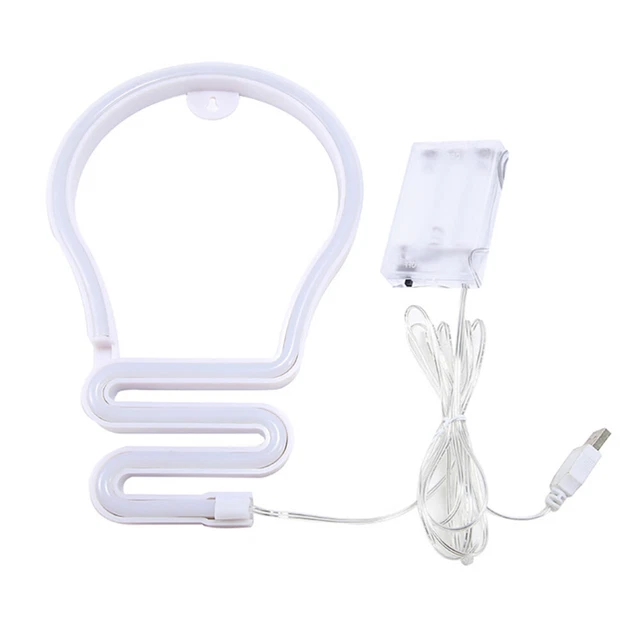 Insegna da parete al neon lampada da tavolo LED lampadina con decorazione natalizia al neon decorazione