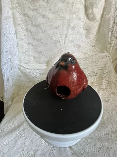 Hanging Wood cardinal birdhouse