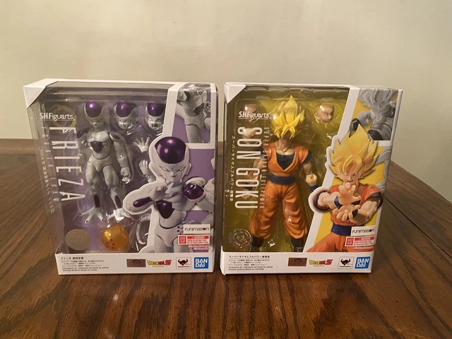 Bandai S.H. Figuarts Dragon Ball Z Frieza Son Goku Full Power Super Saiyan Lot