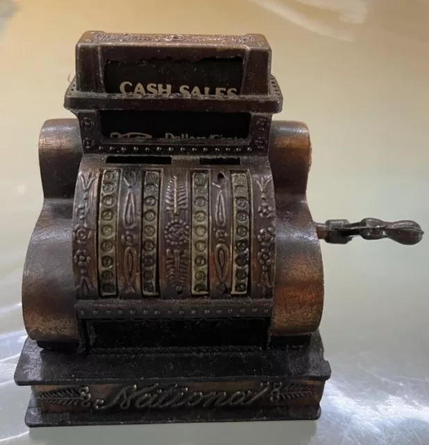 Temperamatite temperino modellino vintage metallo registratore di cassa