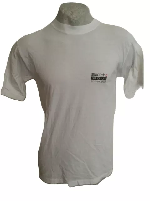 Maglia Da Uomo Sportiva Swatch Irony Scuba 200 T-Shirt Unisex Vintage Size L