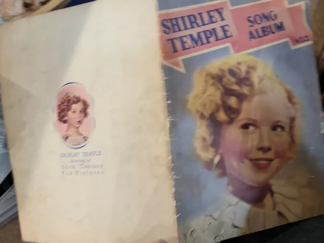 Vtg 1936 Shirley Temple Song Album #2 Piano Sheet Music Songbook with Photos B5