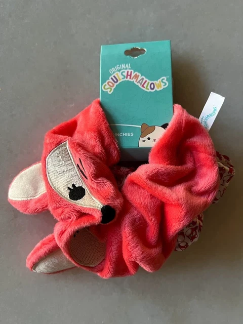 NEW! Squishmallows Fifi The Fox 2-Piece Hair Scrunchie Set