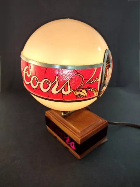 Vintage coors light lamp deals