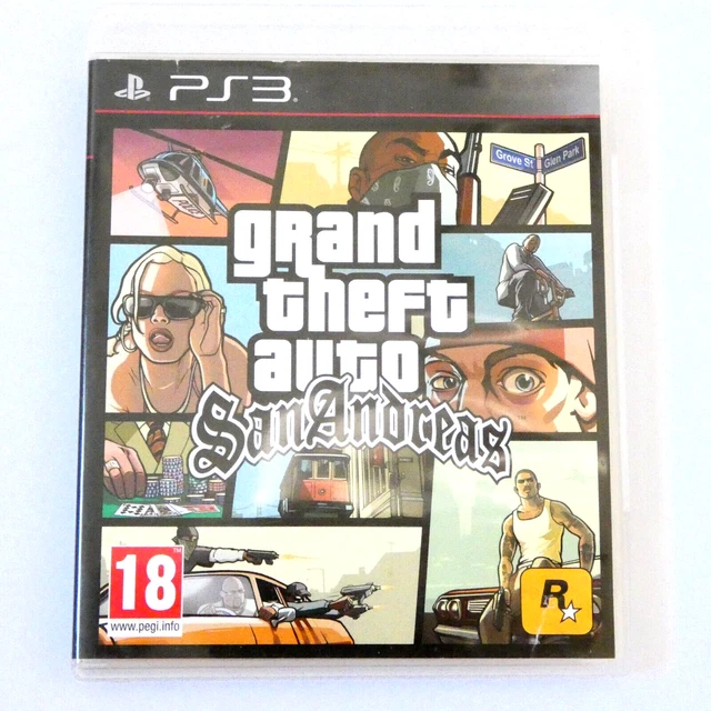 GRAND THEFT AUTO Gta San Andreas Playstation 3 Jeu Ps3 Avec Notice Sans