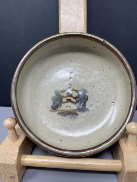 Bernard Leach for Leach Pottery small decorated Standard Ware bowl -Pagoda #1046