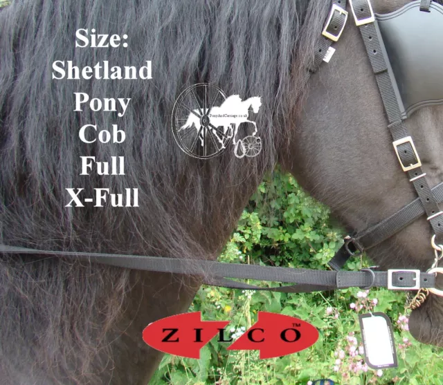 Carriage Driving  Reins  Zilco Tedex Shetland Pony Cob Full