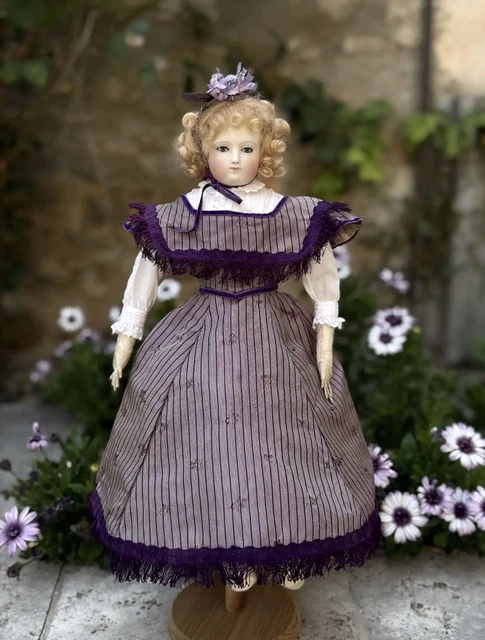 Corsage Ancien Soie Pour Poupée Parisienne XIXe - Fait Main Vers 1880 - État D'usage