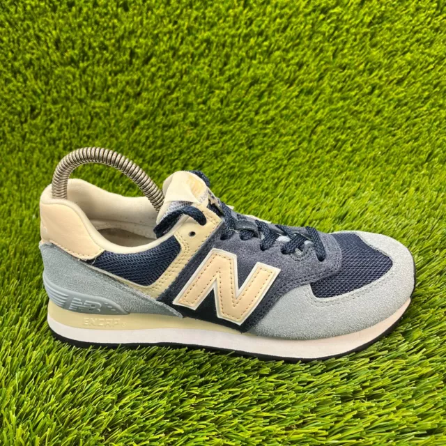 Womens new balance 574 deals metallic patch athletic shoe