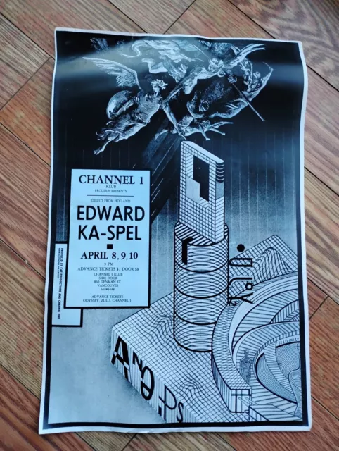 Legendary Pink Dots - Edward Ka-Spel 1986 Vancouver Concert Poster, Booklet, etc