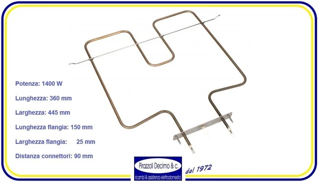 RESISTENZA DOPPIA SUOLO FORNO MAXI 90 CM FORNO CUCINA SMEG 1050 700W - Foto 13