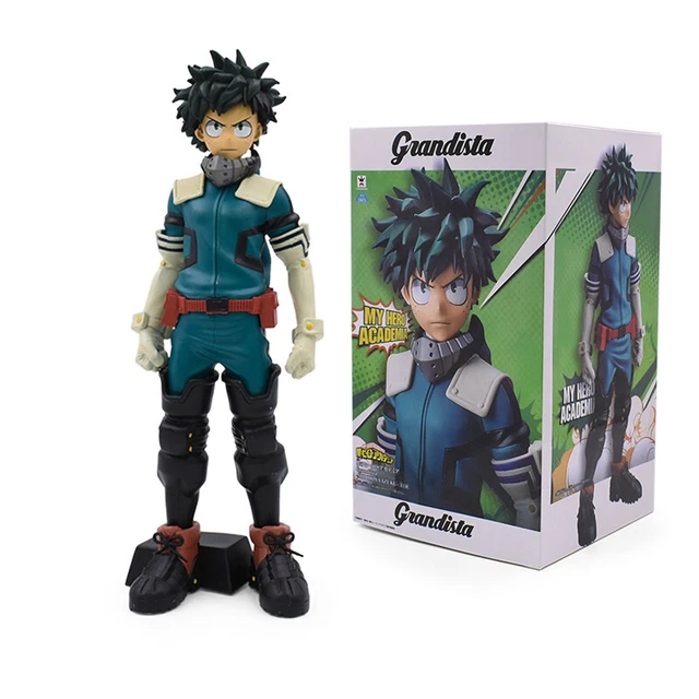 Xinchangda MHA Midoriya Izuku Figure Statue 16,5 cm Anime debout Modèle Bakugou Katsuki Action Figure MHA Combat PVC Objets de collection Décorations Cadeaux