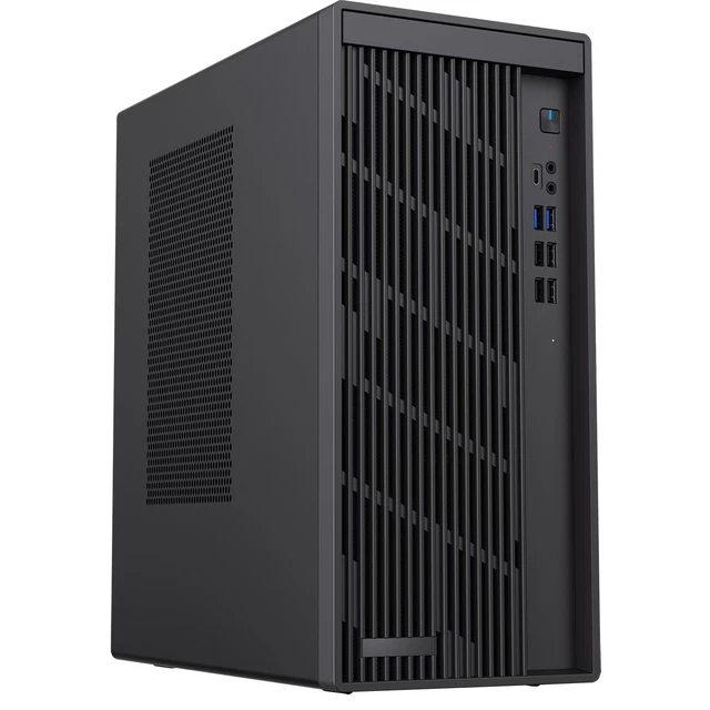 CIT PRO WORKSTATION PC Case Micro ATX Tower Chassic USB 3.0 USB-C Black ...