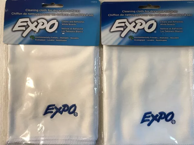 Lot of 2 Expo 12 in. Dry Erase Microfiber White Board Cleaning Cloths