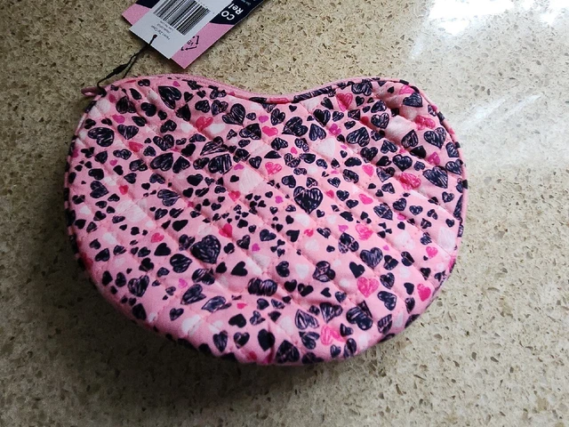 New Pink Vera Bradley Valentines Day Love You Lots Heart Coin Purse Bag Zip Case