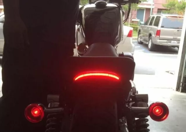 Flexible Motorcycle LED Strip 48LED Brake Stop Turn Signals Running Tail Light 2