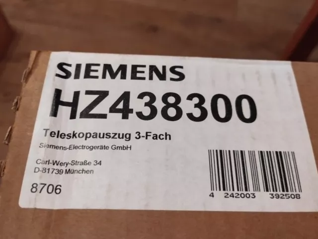 Siemens Hz438300 Teleskopauszug 3-Fach 3