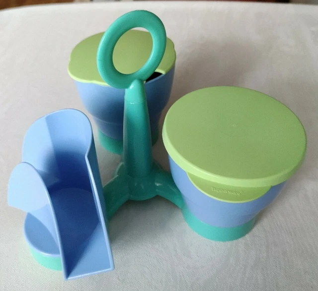 TUPPERWARE Cucchiaio Forato Tecna C56 nero verde 8643