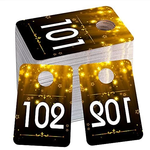 WHATSIGN Number Tags for Live Sales,1.7" x 2.5" Normal and Reverse Mirror Ima...