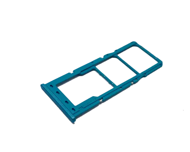 Bandeja Porta Tarjeta SIM SD Para Samsung Galaxy A12 Azul Claro