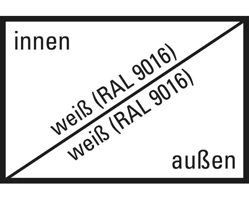 Kunststofffenster 2-flg.mit Stulppfosten ARON Basic weiß 1350x1150 mm 2