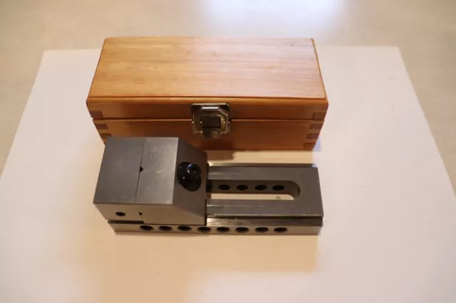 Toolmakers Grinding Vise with Wooden Case. Condition New.