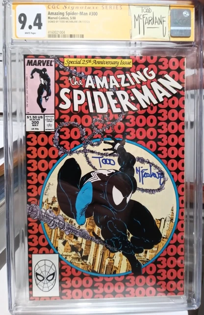 Amazing Spider-Man #300 CGC 9.4 SS Signed by Todd McFarlane 1st App of Venom
